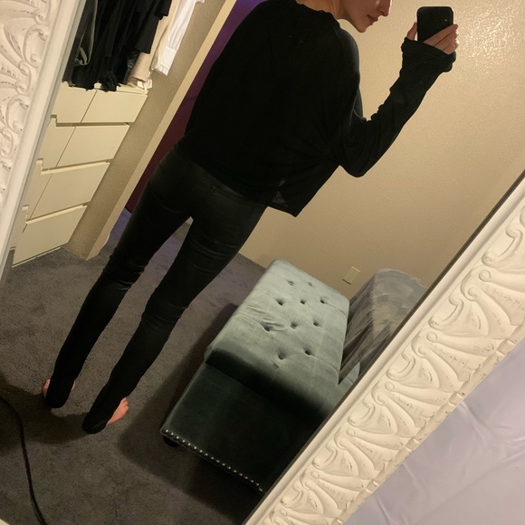 Diesel Vegan Leather Pant - Picture 3 of 7